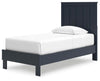 Simmenfort Twin Platform Bed - Navy Blue (EB1528B1)