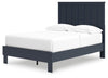 Simmenfort Full Platform Bed - Navy Blue