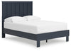 Simmenfort Full Platform Bed - Navy Blue