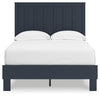 Simmenfort Full Platform Bed - Navy Blue
