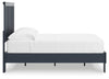 Simmenfort Full Platform Bed - Navy Blue