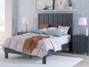 Simmenfort Full Platform Bed - Navy Blue