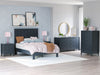 Simmenfort Full Platform Bed - Navy Blue