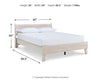 Socalle Queen Panel Platform Bed - Natural