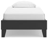 Socalle Twin Platform Bed - Black