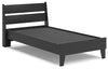 Socalle Twin Panel Platform Bed - Black