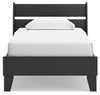 Socalle Twin Panel Platform Bed - Black