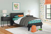 Socalle Twin Panel Platform Bed - Black