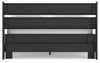 Socalle Full Panel Platform Bed - Black
