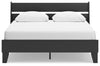 Socalle Queen Panel Platform Bed - Black