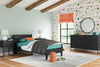 Socalle Twin Panel Platform Bed - Black