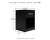 Finch Nightstand - Black