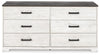Shawburn Dresser - Whitewash/Charcoal Gray (EB4121-231)