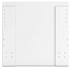 Onita Twin Panel Platform Bed with 1 Side Storage - White