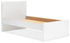 Onita Twin Panel Platform Bed - White