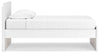 Onita Twin Panel Platform Bed - White