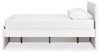 Onita Queen Panel Platform Bed with 1 Side Storage - White