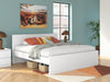 Onita King Panel Platform Bed - White