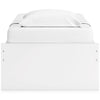 Onita Twin Platform Bed with 1 Side Storage - White