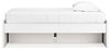 Onita Twin Platform Bed with 1 Side Storage - White
