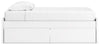 Onita Twin Platform Bed with 1 Side Storage - White