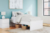 Onita Twin Platform Bed - White