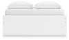 Onita Queen Platform Bed with 1 Side Storage - White