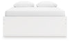 Onita Queen Platform Bed with 1 Side Storage - White