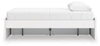 Onita Queen Platform Bed with 1 Side Storage - White