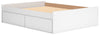 Onita Queen Platform Bed with 2 Side Storage - White