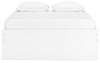 Onita Queen Platform Bed with 2 Side Storage - White