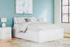 Onita Queen Platform Bed with 2 Side Storage - White
