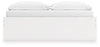 Onita King Platform Bed with 1 Side Storage - White