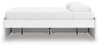 Onita King Platform Bed with 1 Side Storage - White