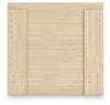 Onita Twin Panel Platform Bed with 1 Side Storage - Natural