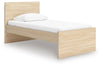 Onita Twin Panel Platform Bed - Natural