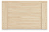 Onita Queen Panel Platform Bed with 1 Side Storage - Natural