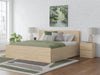 Onita Queen Panel Platform Bed with 2 Side Storage - Natural