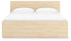 Onita King Panel Platform Bed with 1 Side Storage