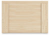 Onita Full Panel Platform Bed with 1 Side Storage - Natural