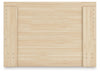 Onita King Panel Platform Bed - Natural