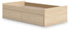 Onita Twin Platform Bed with 1 Side Storage - Natural