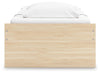 Onita Twin Platform Bed with 1 Side Storage - Natural