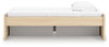 Onita Twin Platform Bed with 1 Side Storage - Natural