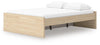 Onita Queen Platform Bed with 2 Side Storage - Natural