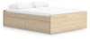 Onita Queen Platform Bed with 2 Side Storage - Natural