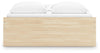 Onita Queen Platform Bed with 2 Side Storage - Natural