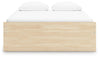 Onita Queen Platform Bed with 1 Side Storage - Natural