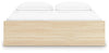 Onita King Platform Bed with 1 Side Storage - Natural