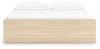 Onita King Platform Bed with 2 Side Storage - Natural